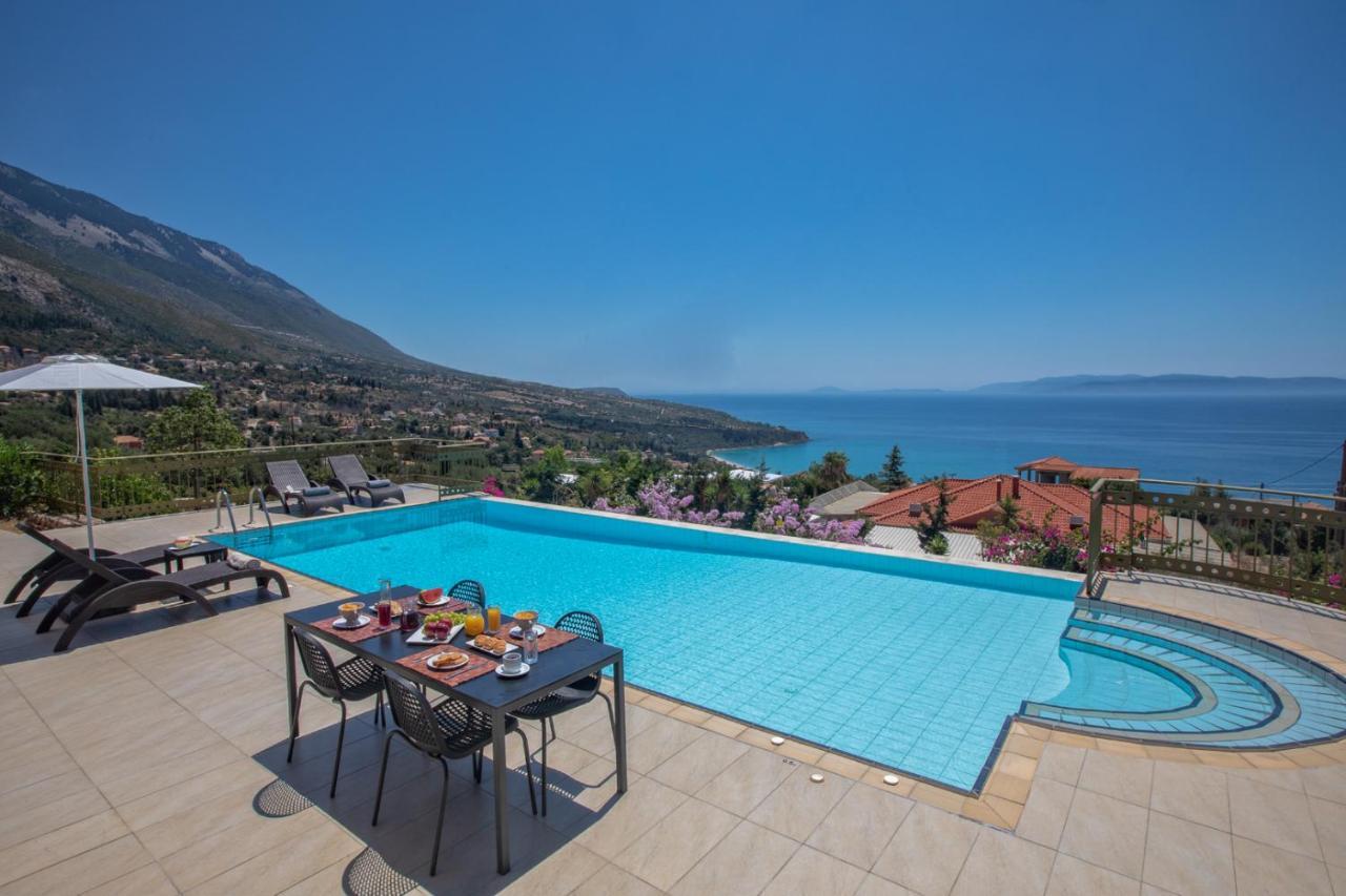 Lourdas Beach View Villa Vlachata Exterior foto